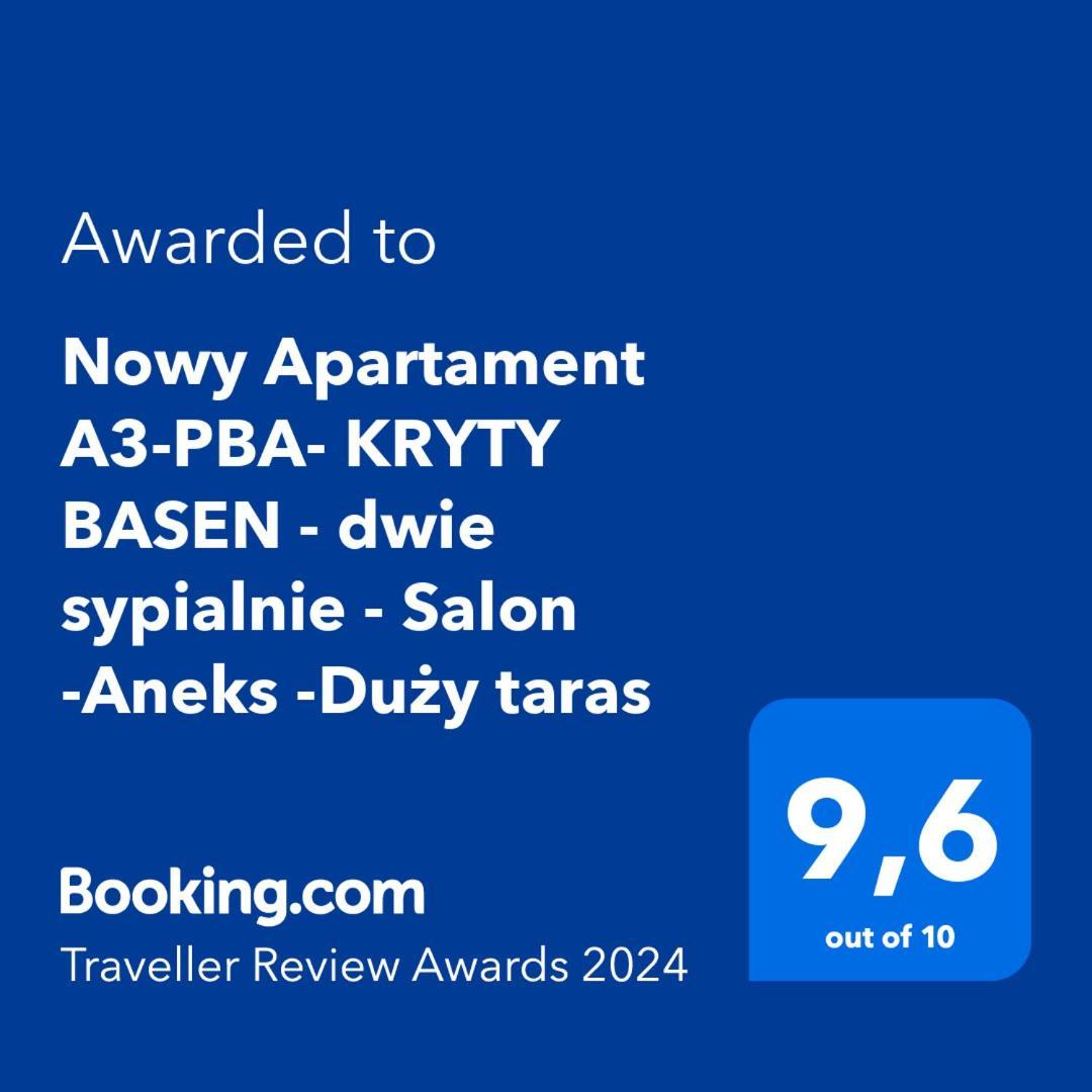 Nowy Apartament A3-Pba- Kryty Basen - Dwie Sypialnie - Salon -Aneks -Duzy Taras Pobierowo Esterno foto